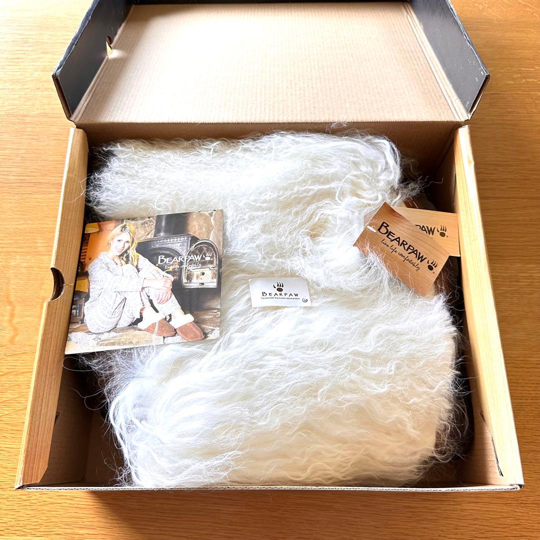 【美品】ベアパウ Bearpaw BoetisⅡ ファーショートムートンブーツ