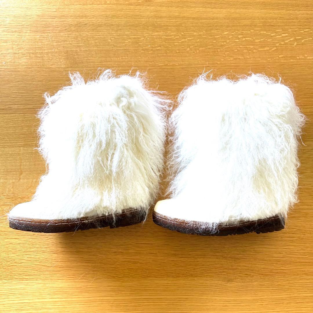 【美品】ベアパウ Bearpaw BoetisⅡ ファーショートムートンブーツ
