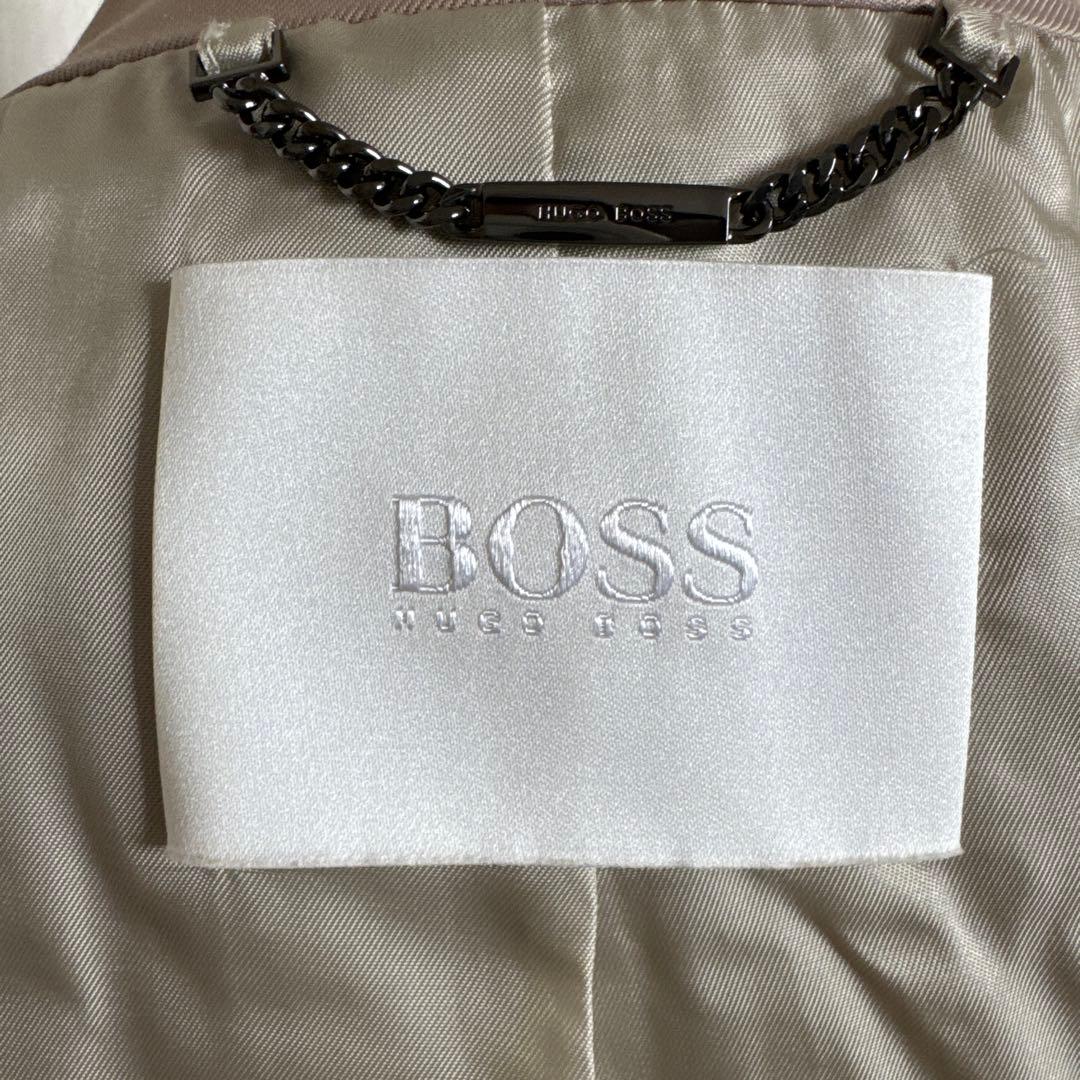 再度お値下げHugo Boss・未使用ベージュ ダブルブレスト トレンチコート