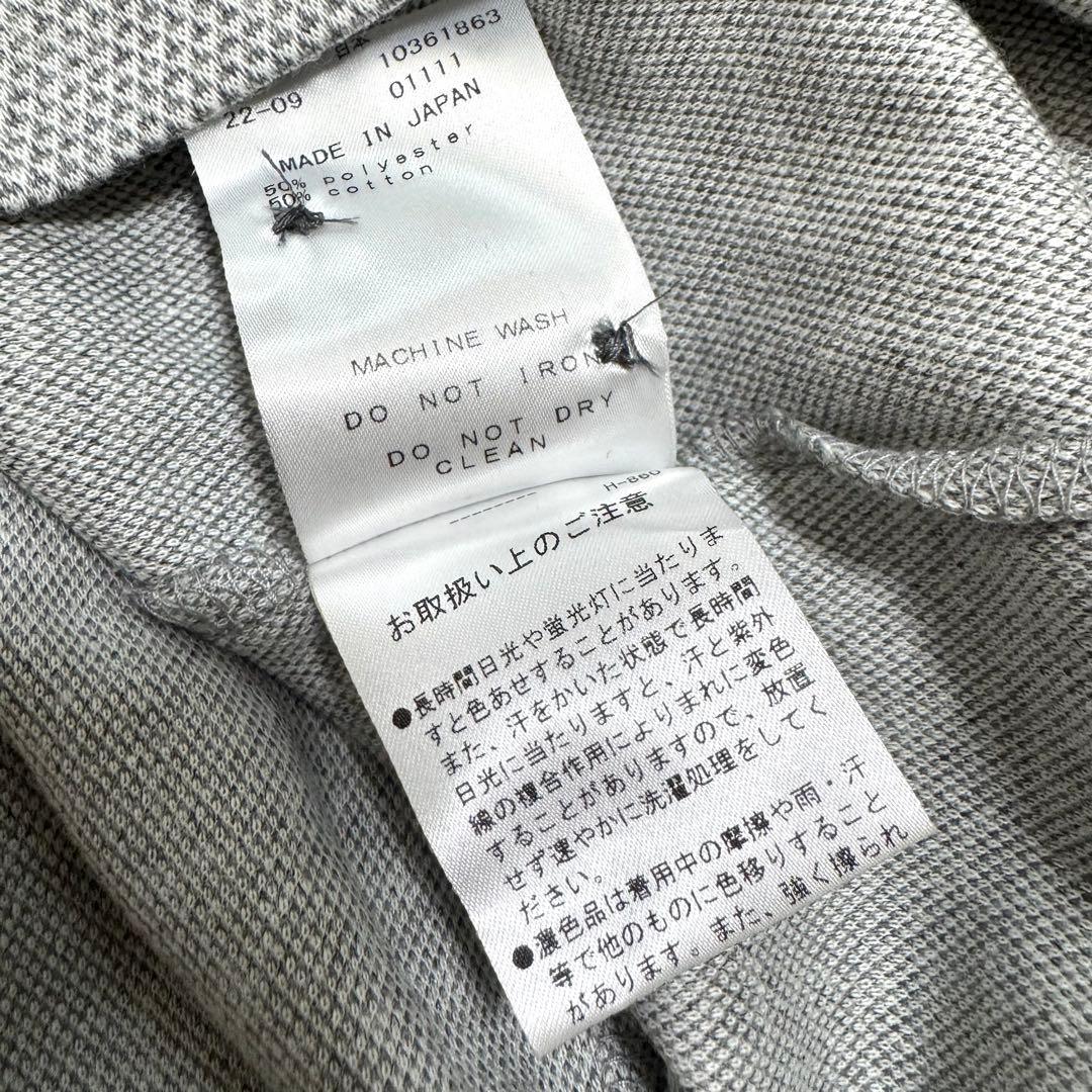 【極美品】マスターバニーエディション　長袖　ポロシャツ　ロゴ刺繍　XL　グレー