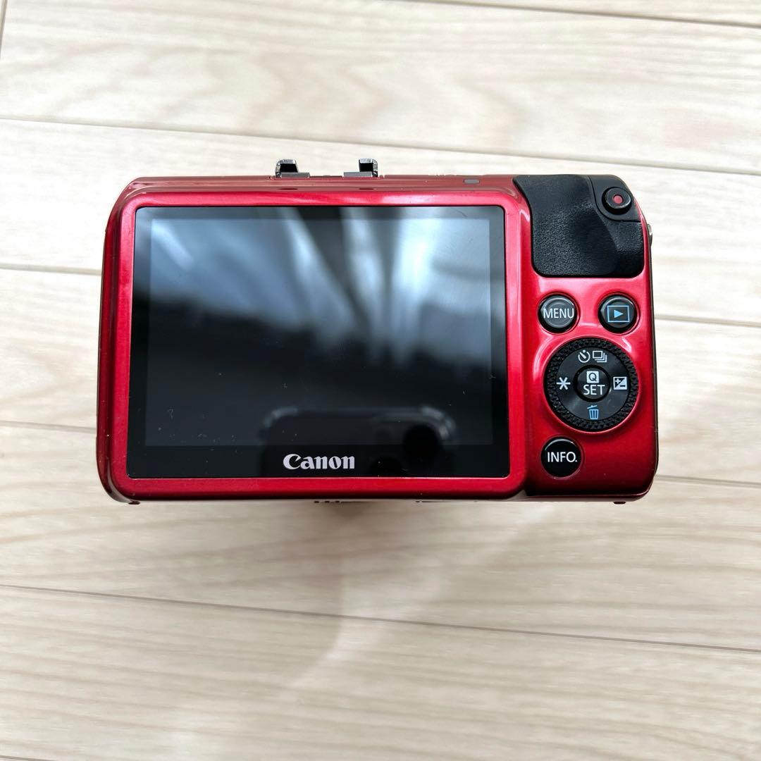 Canon EOS M レッド ミラーレス一眼カメラ レンズ付き