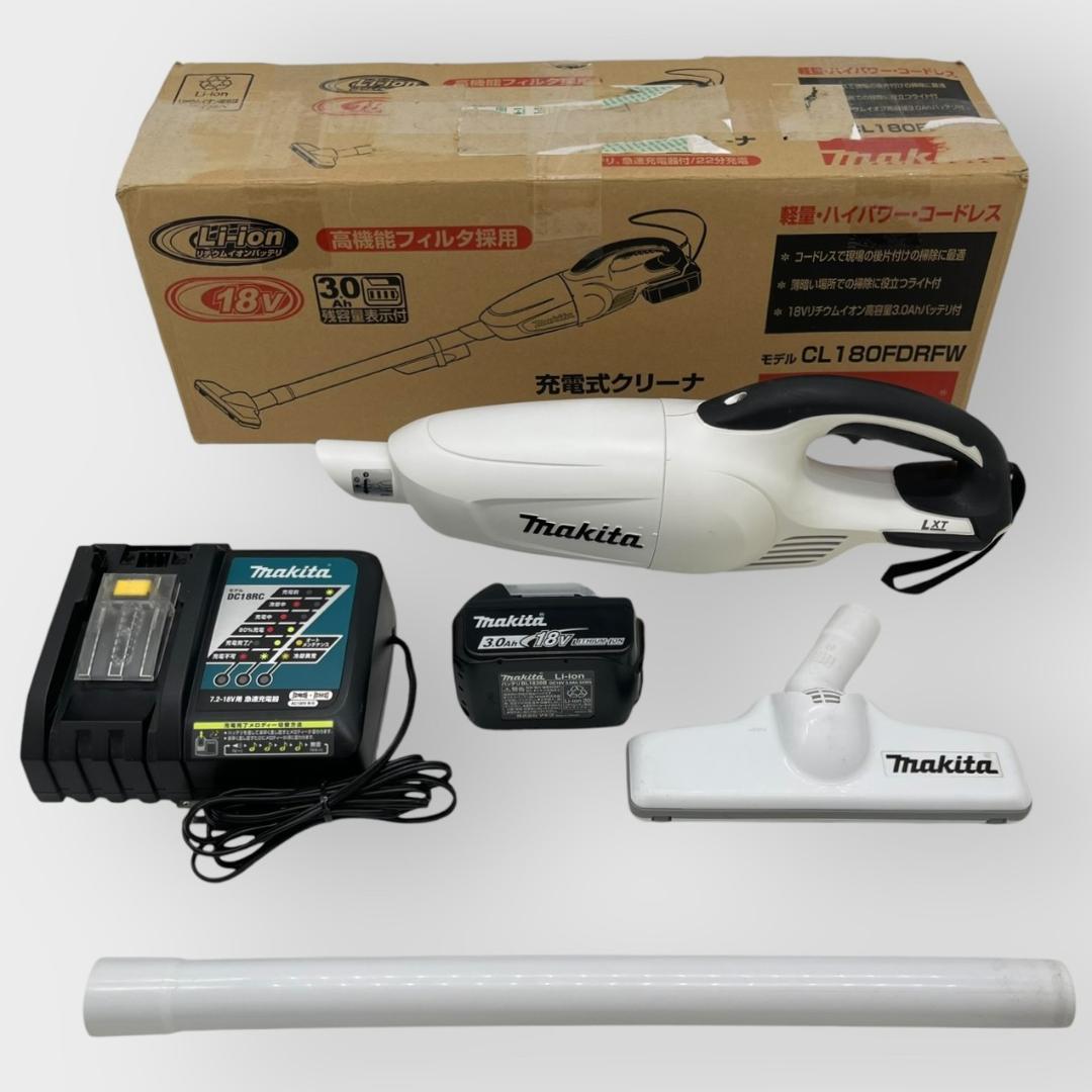 マキタ コードレス掃除機カプセル式 バッテリ充電器付 CL180FDRFW