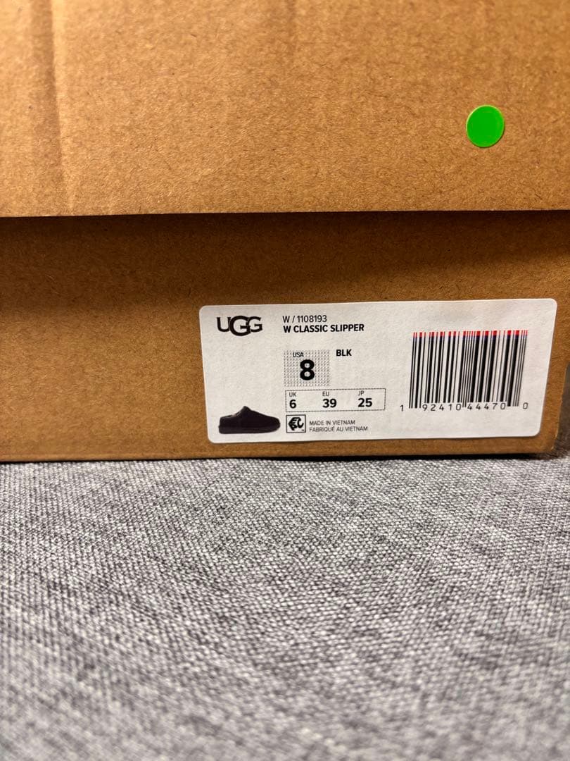 新品UGG/アグ CLASSIC SLIPPER 3 ブラック 25cm