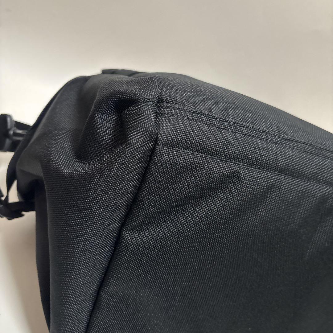 【無印良品】美品 ブラック 撥水ボストンバッグ ポリエステル 防水 38L 再生