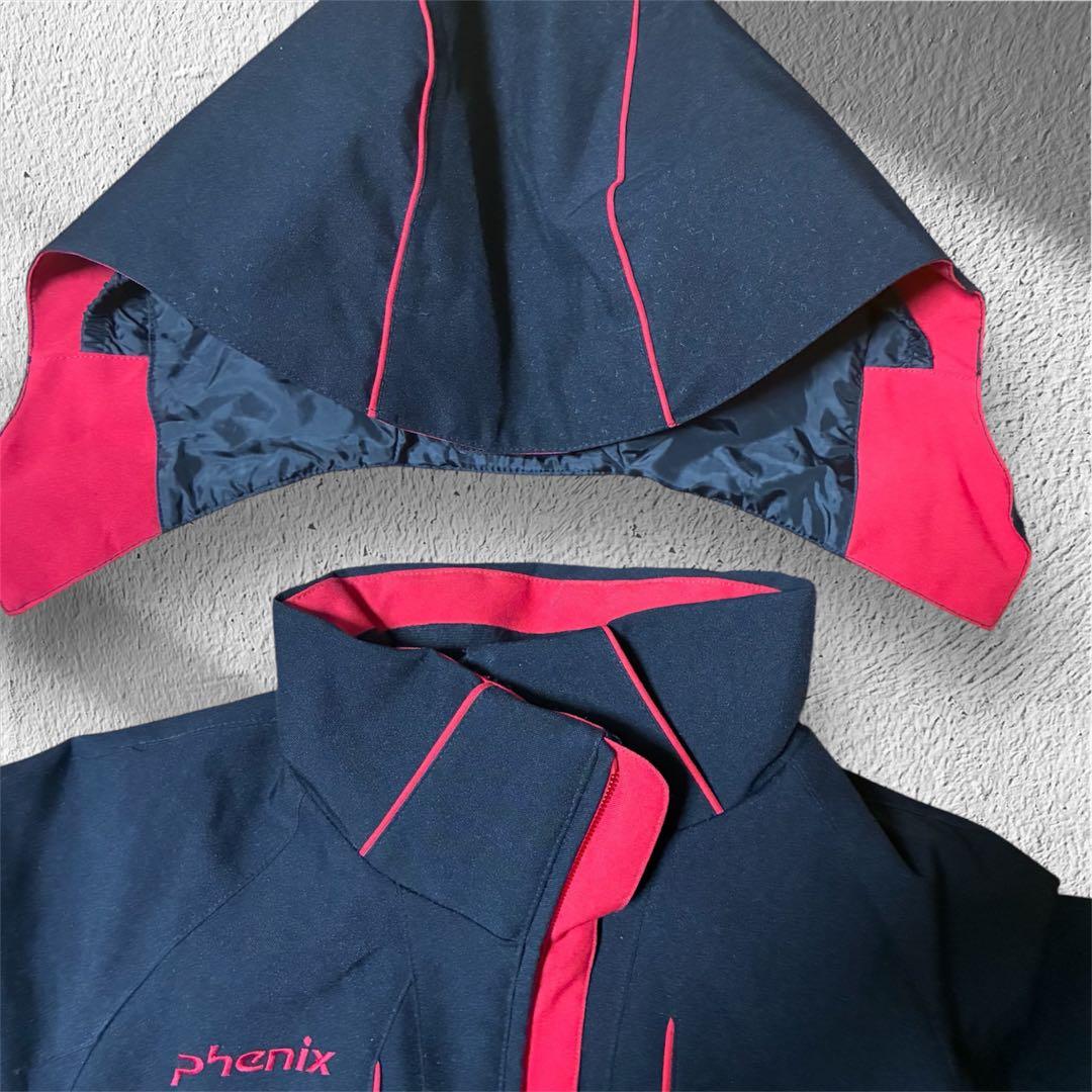 【美品！】phenix スキーウェア 黒/赤 130