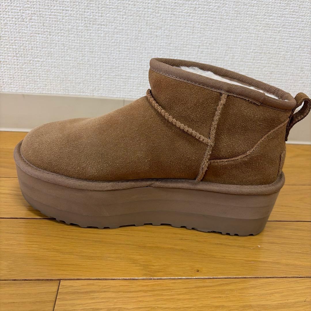 UGG クラシック ウルトラミニ プラットフォーム 23cm チェスナット　厚底