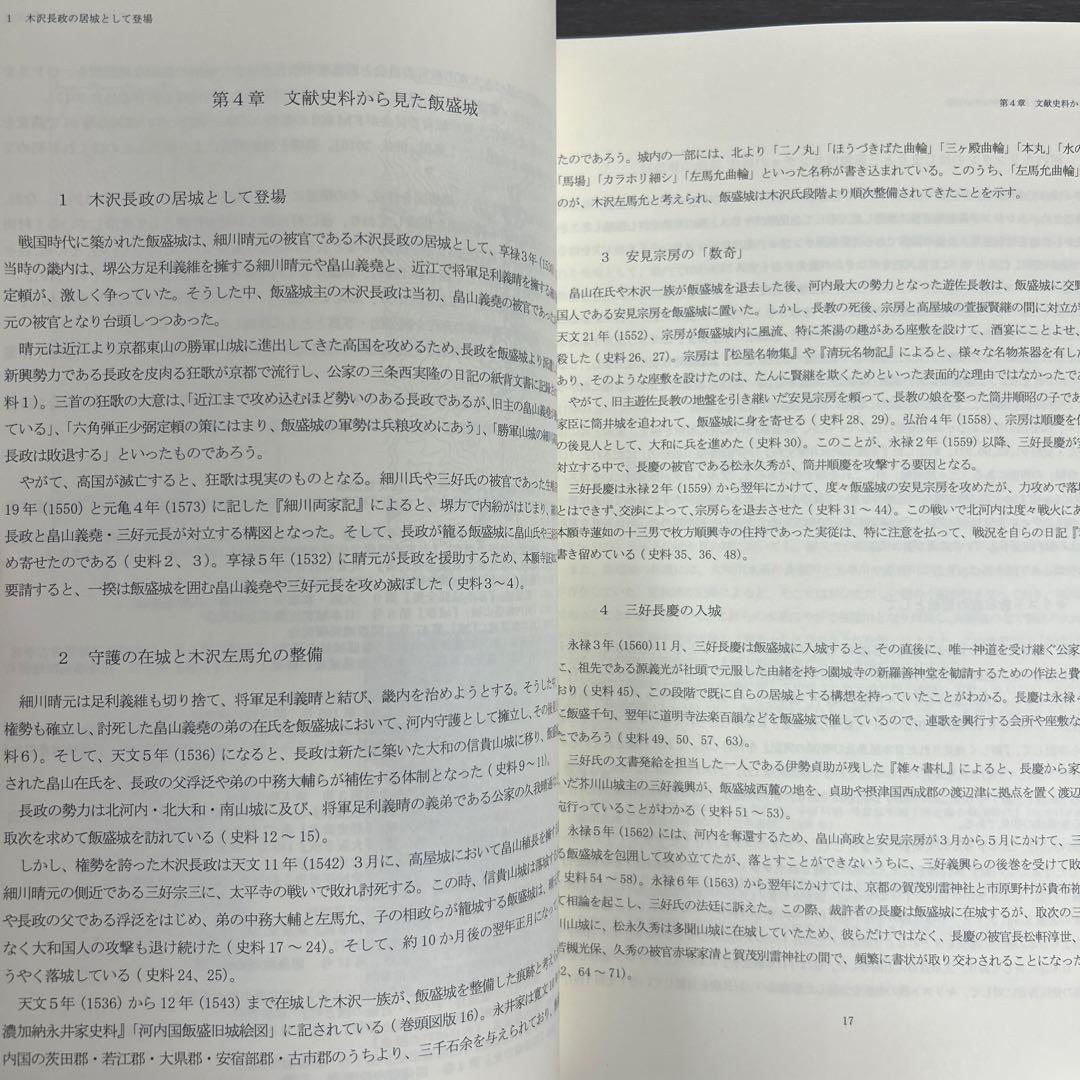 文化財調査報告書　飯盛城跡総合調査報告書　考古学　中世城館　山城　三好長慶