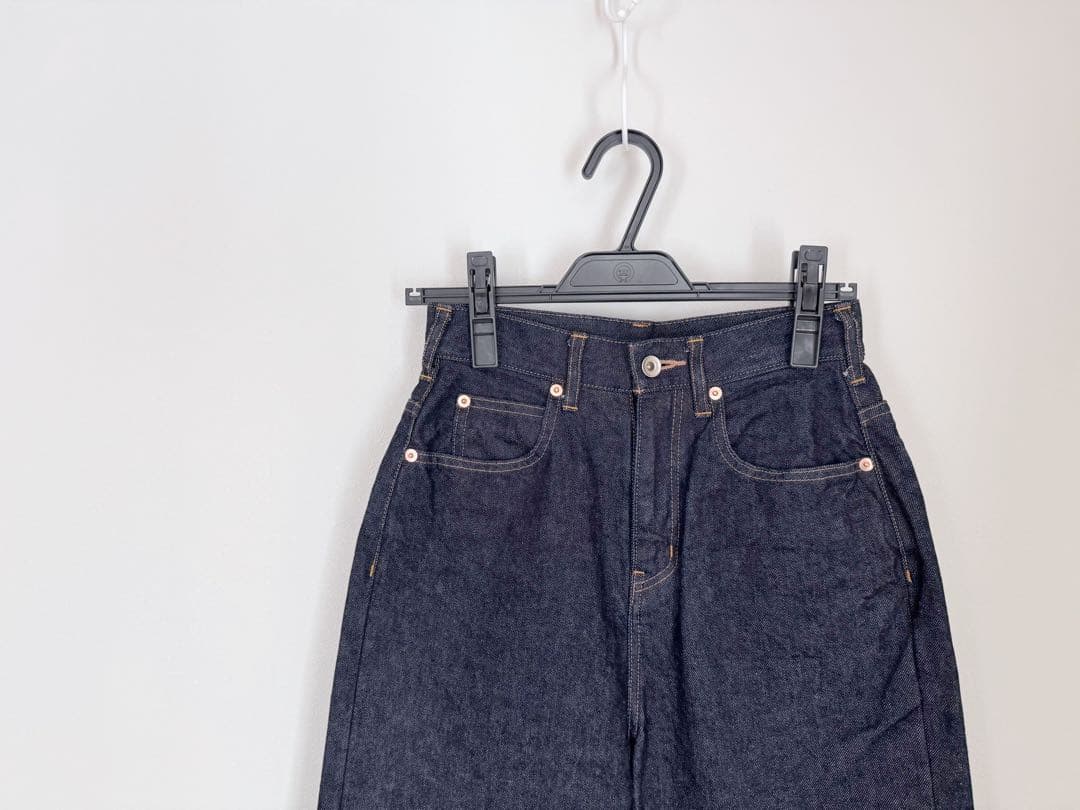 yuni ／12ozデニム 5pkt ワイドテーパードパンツ