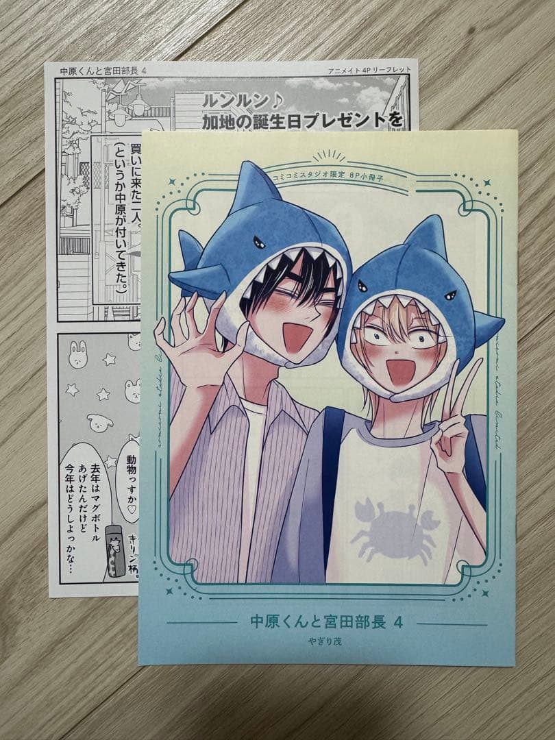 中原くんと宮田部長 1〜6巻 小冊子 リーフレット ペーパー 特典付き