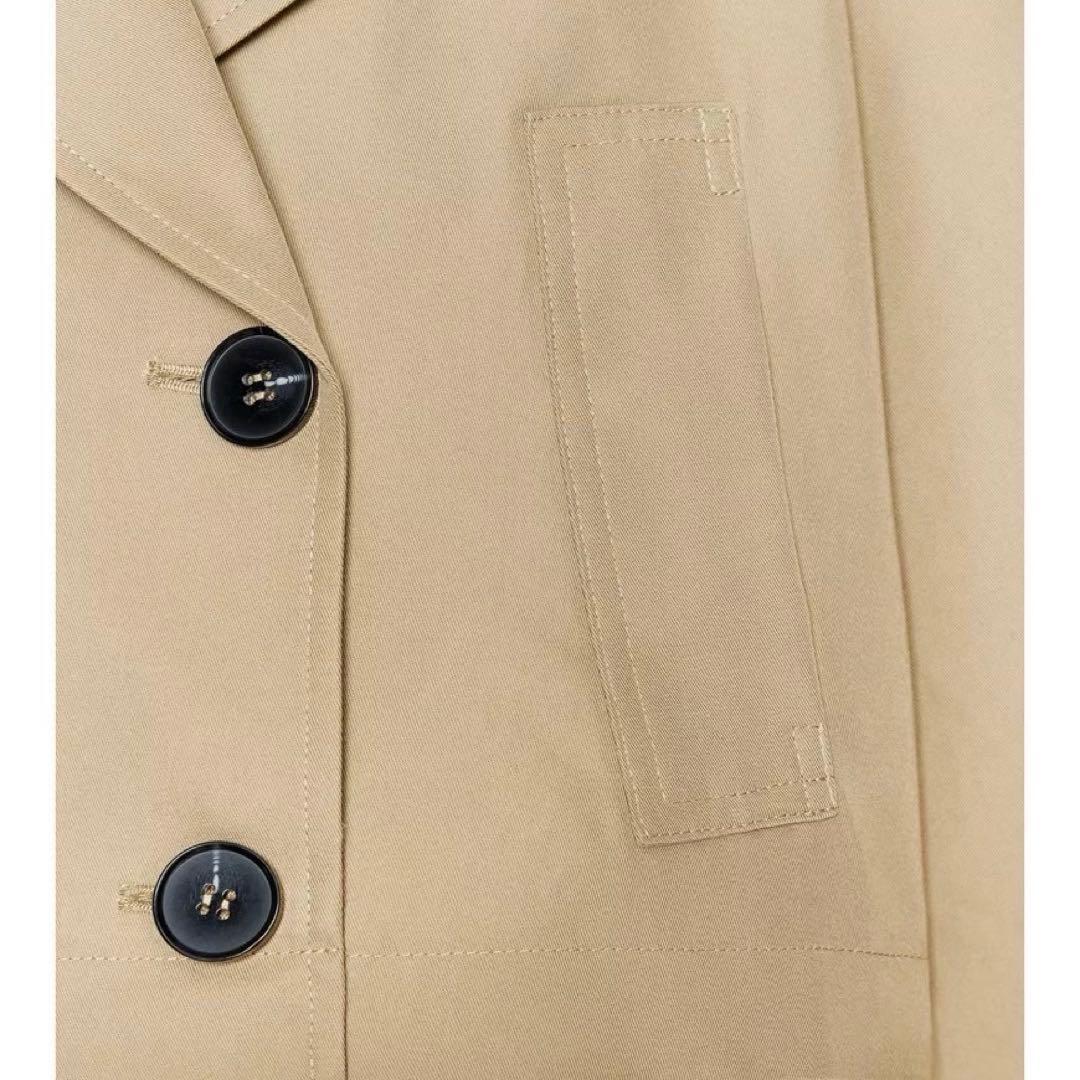 ZARA ザラ　ショートダブルブレストジャケット ベージュ　L