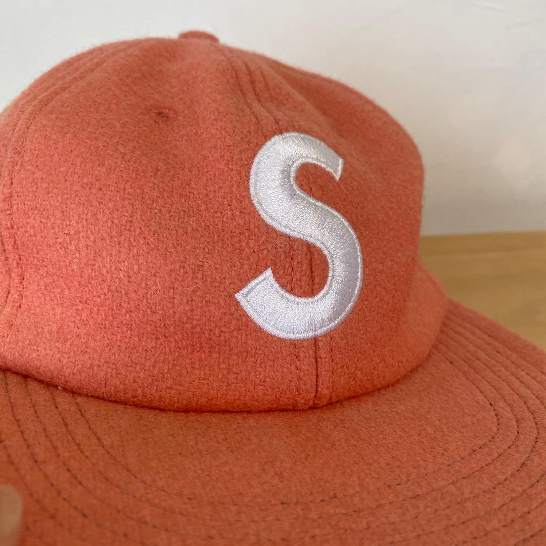 supreme シュプリーム　キャップ　サーモンピンク　MADE IN USA