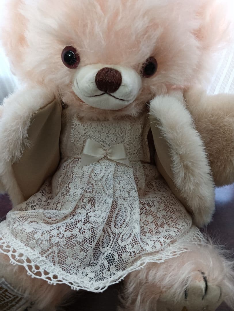 Merry Thought ピンク ぬいぐるみ 2009年製　サイン入り