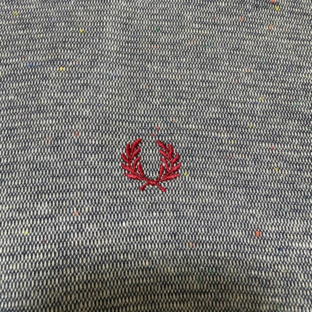 FRED PERRY ハリントンジャケット　ダブルジップ　ロゴ刺繍