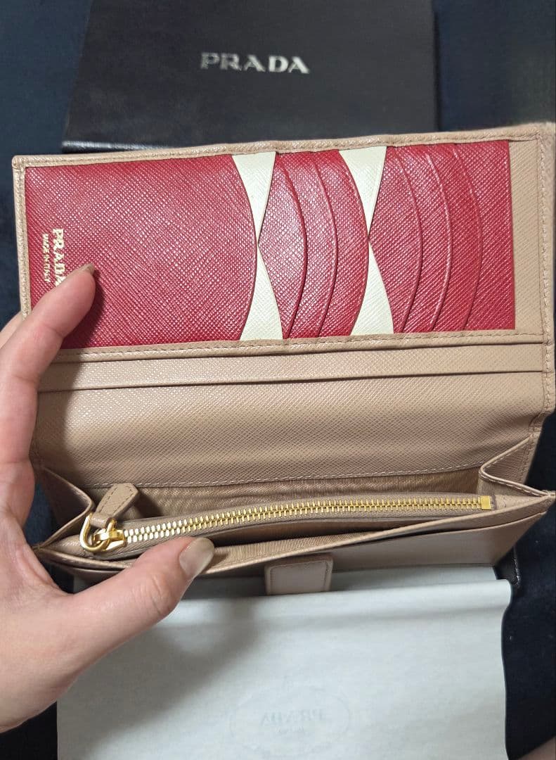 【ema太郎さま専用】(美品)PRADA サフィアーノ マルチカラー　長財布