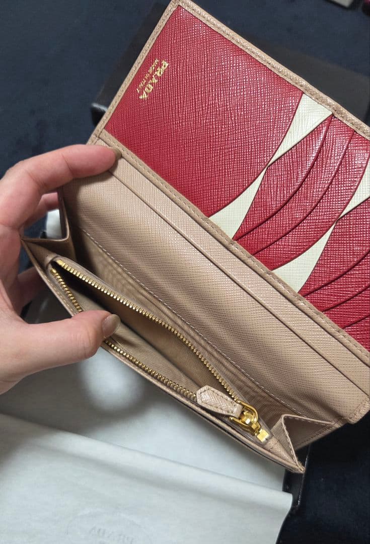 【ema太郎さま専用】(美品)PRADA サフィアーノ マルチカラー　長財布