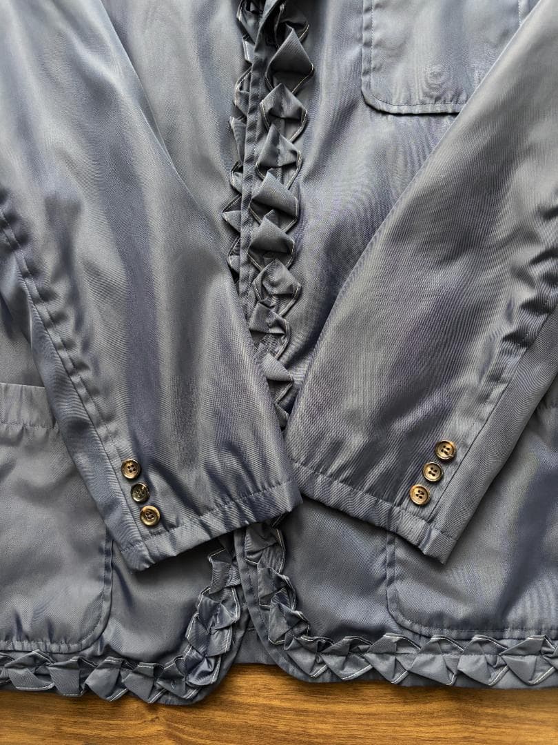 COMME des GARCONS HOMME フリルナイロンジャケット M