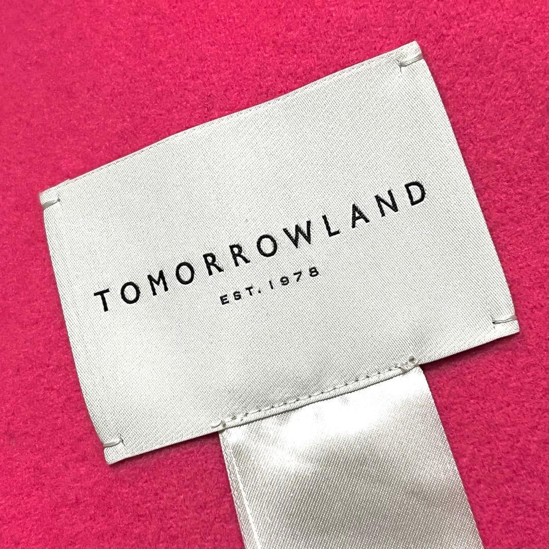 【カシミヤ混】【38】TOMORROWLAND ノーカラーリバーコート