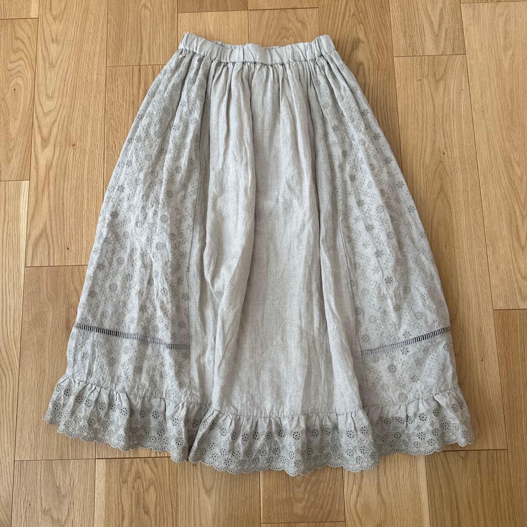 kazumi×SM2　リネン100%　3wayスカート　コラボスカート　刺繍