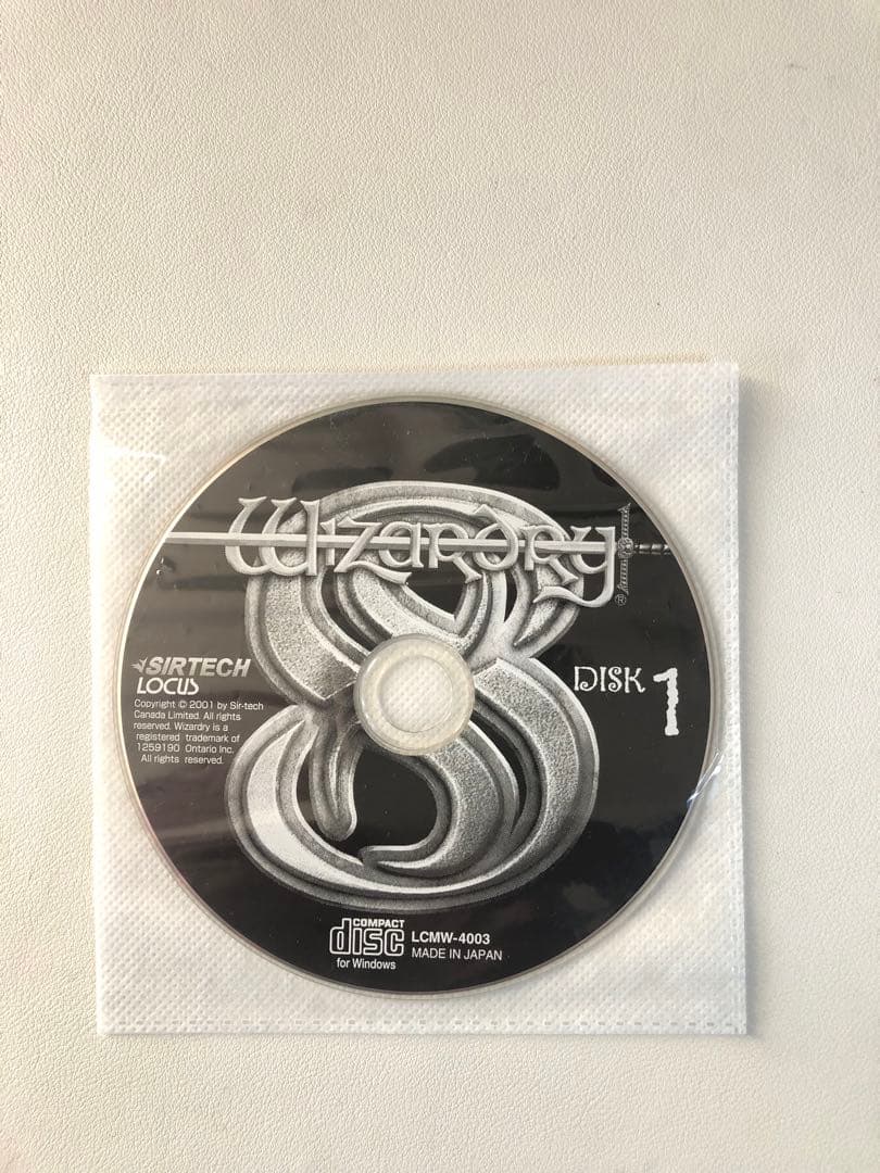 日本語版　wizardry8 LOCUS 箱とCDケースありません