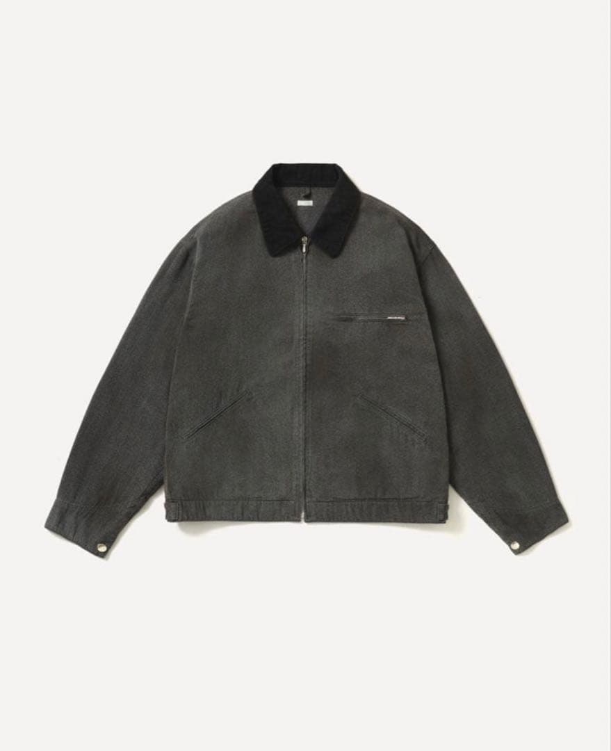 ジャケット・アウター A.PRESSE Black Chambray Detroit Jacket 2