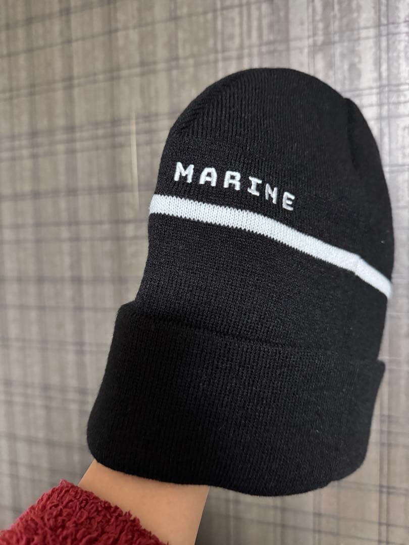 MUTA MARINE ニット帽 黒