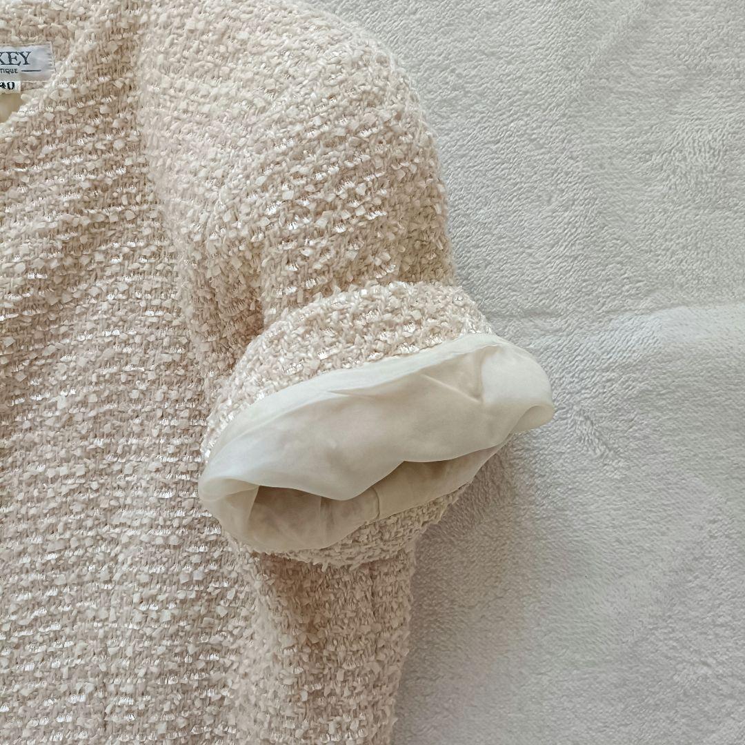 【美品✨️】FOXEY BOUTIQUE ツイードワンピース ラメ フォーマル