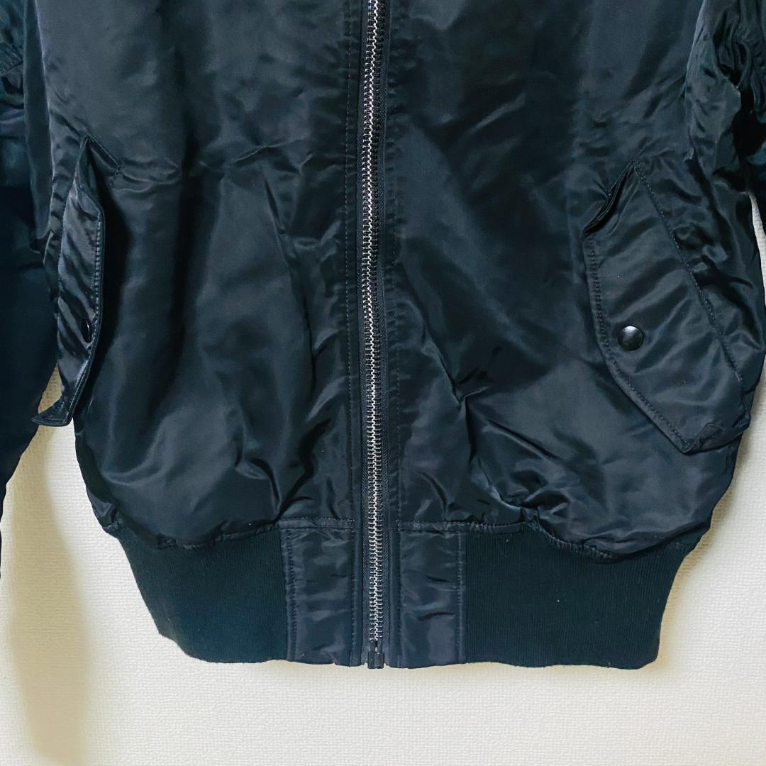 【美品】アルファ インダストリーズ ALPHA MA-1 ブラック サイズL