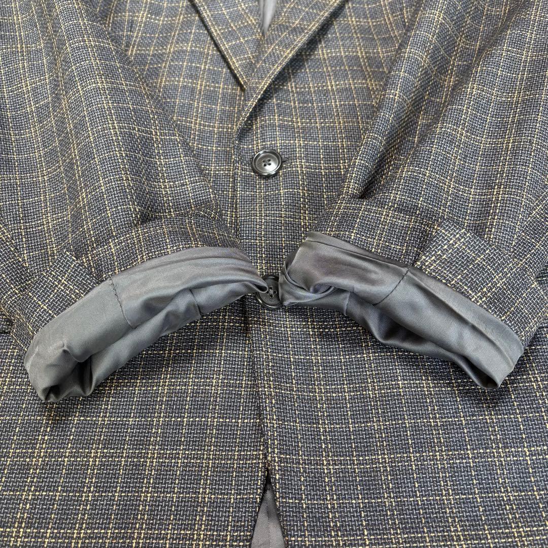 【DUNHILL】ダンヒルイタリア製ジャケット グレーチェック48 美品