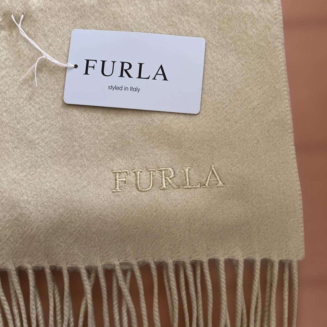 新品　FURLA カシミヤ100% マフラー 30X180cm