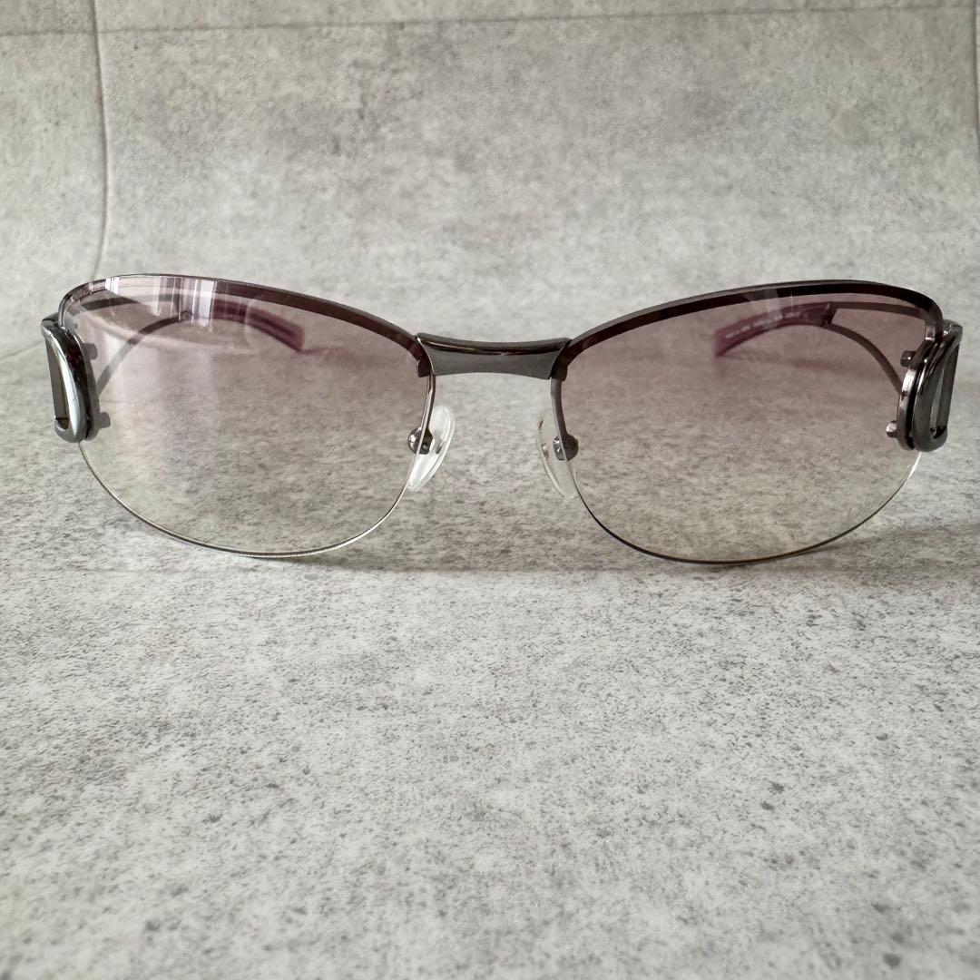 Christian Dior　サングラス　リムレス　シルバー　ピンク　KJ1IK