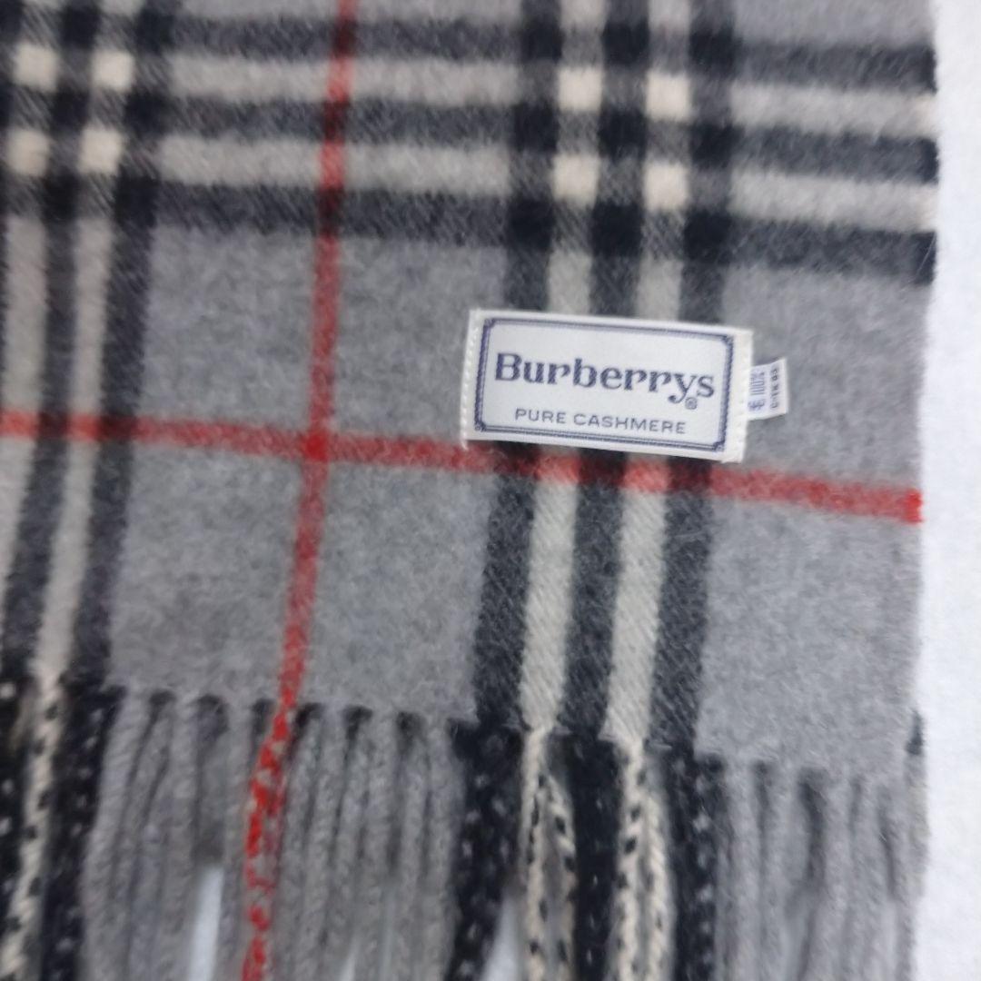 美品 BURBERRY バーバリーズ カシミア 100% グレー