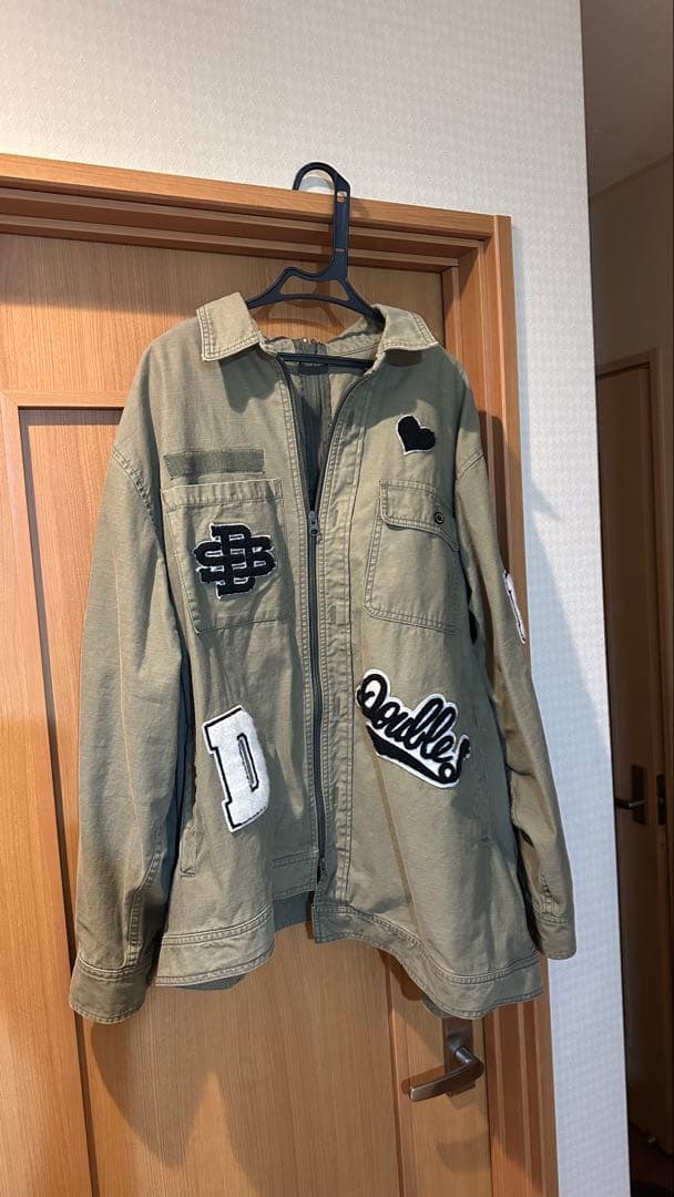 【美品】ダブルスタンダードクロージング　ロゴミリタリージャケット
