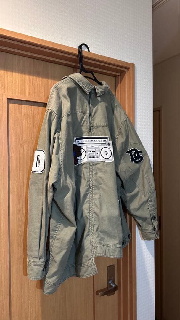 【美品】ダブルスタンダードクロージング　ロゴミリタリージャケット