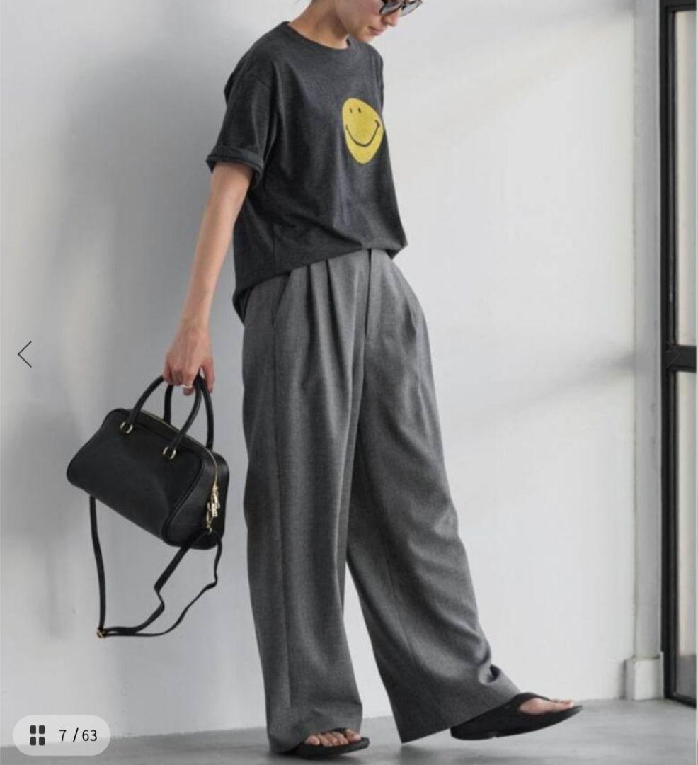 新品✨️FRAMeWORK フレームワーク SMILE TEE グレー フリー