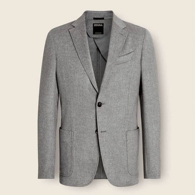 【定価80万超え】ZEGNA カシミア100% グレー ジャケット ゼニア 50