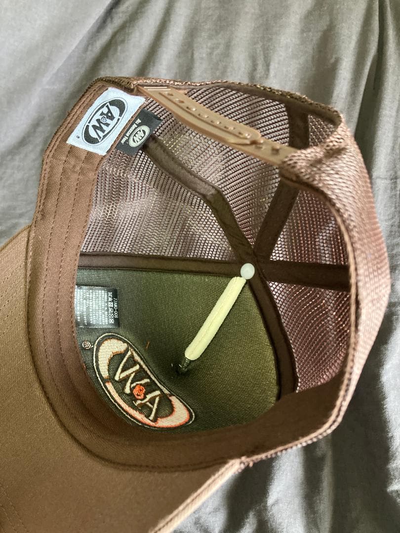 エイアンドダブリュ A&W メッシュキャップ ブラック ブラウン　２個セット