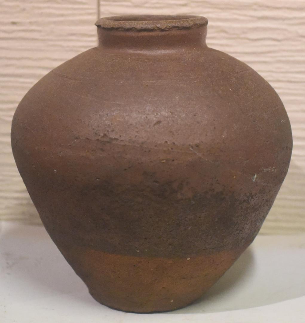 古常滑焼壺◆花生け◆灰釉◆37ｃｍ◆18-07-19-15