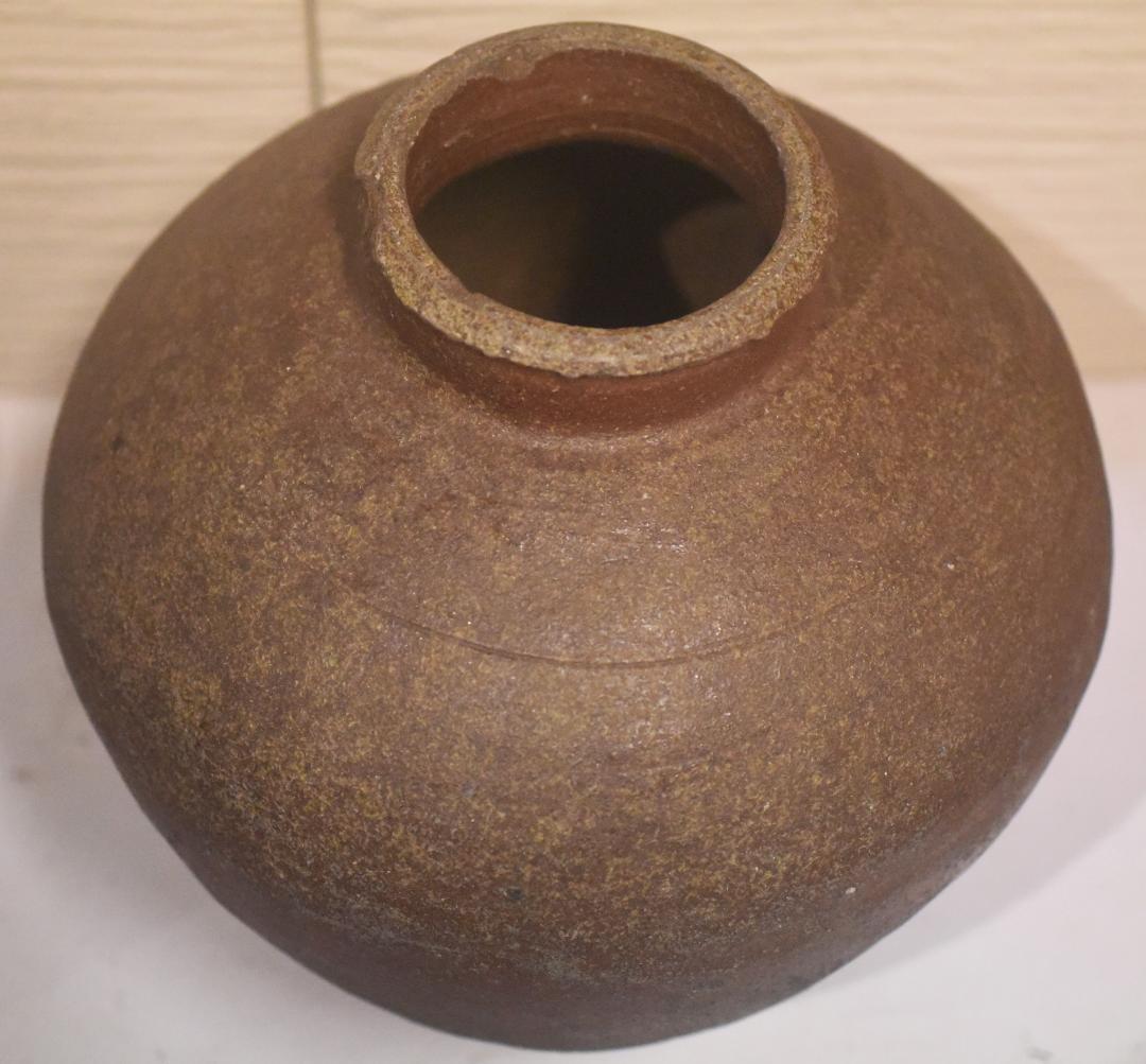 古常滑焼壺◆花生け◆灰釉◆37ｃｍ◆18-07-19-15