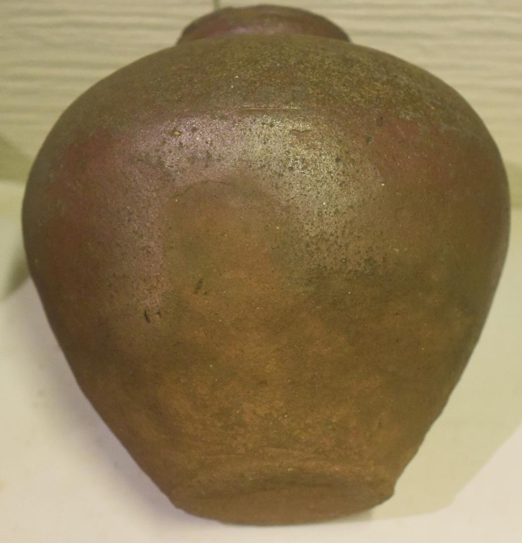 古常滑焼壺◆花生け◆灰釉◆37ｃｍ◆18-07-19-15