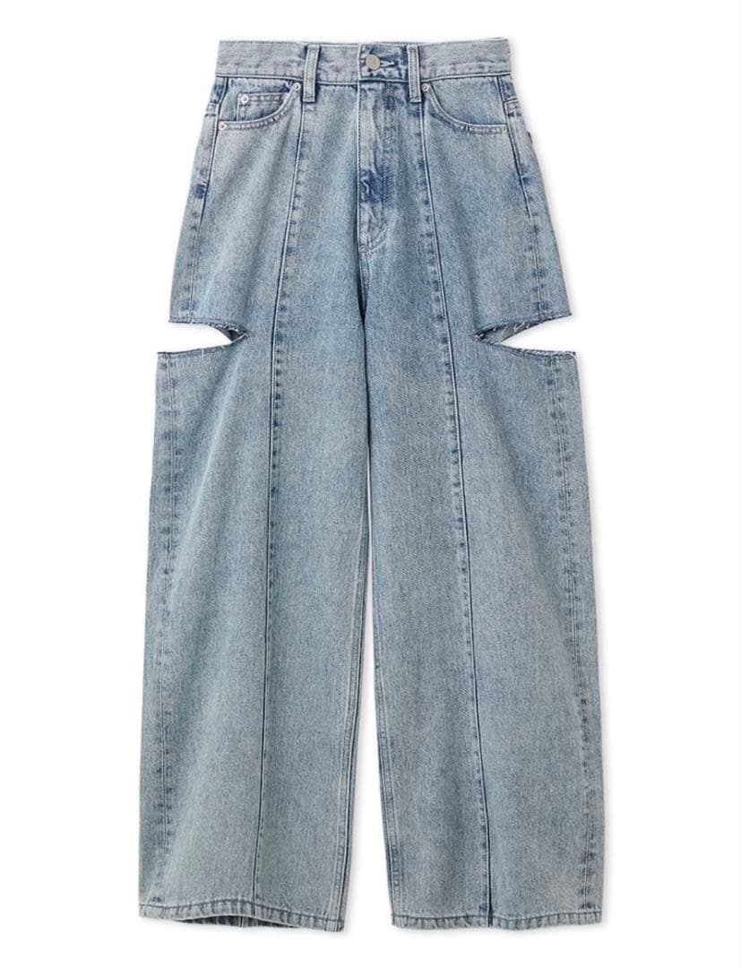 M*i様 FRAY I.D フレイ アイディーカットアウトバレルデニムパンツ