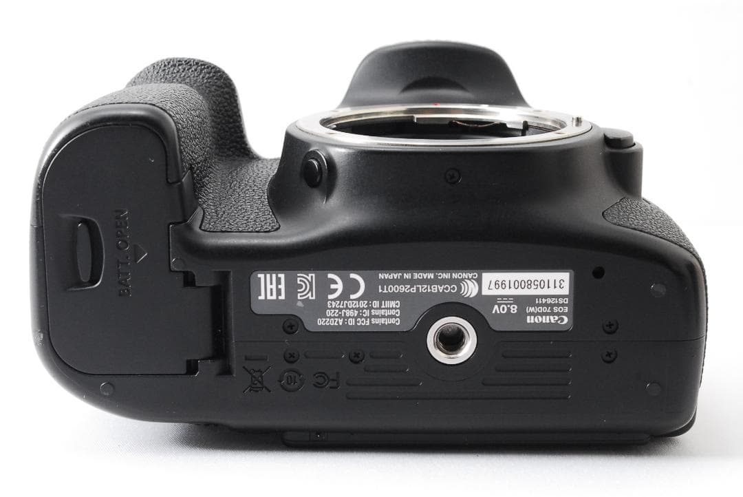 使用感少ない美品 Canon EOS 70D ボディ Wi-Fi スマホ転送