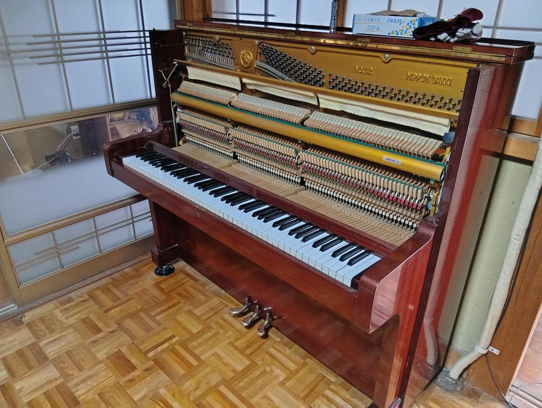 ラ*ク様 【解体につき3日以内】YAMAHA U2C ワインレッド アップライト