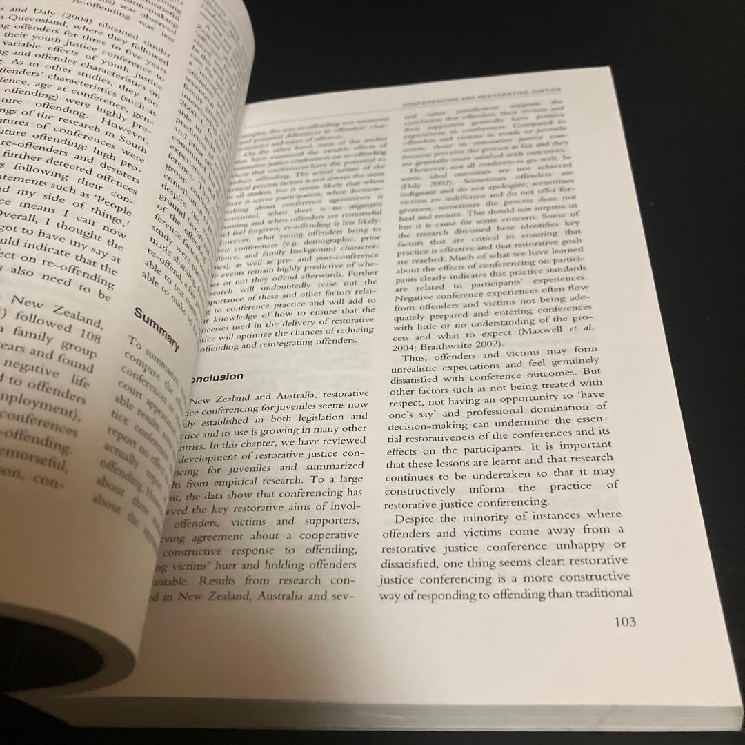 洋書・英語版　修復的司法ハンドブック