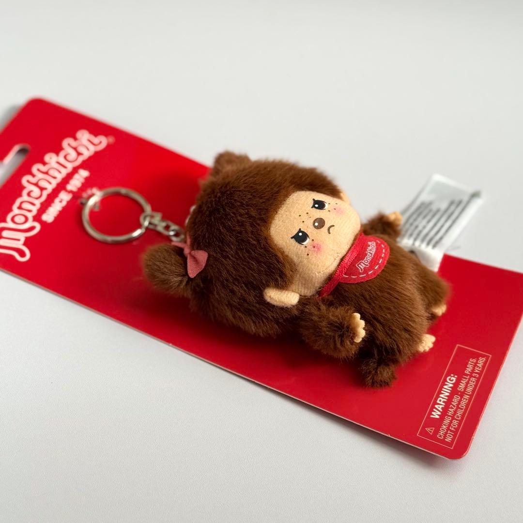 【希少】新品 モンチッチ 女の子 キーホルダー 怒り顔タイプ