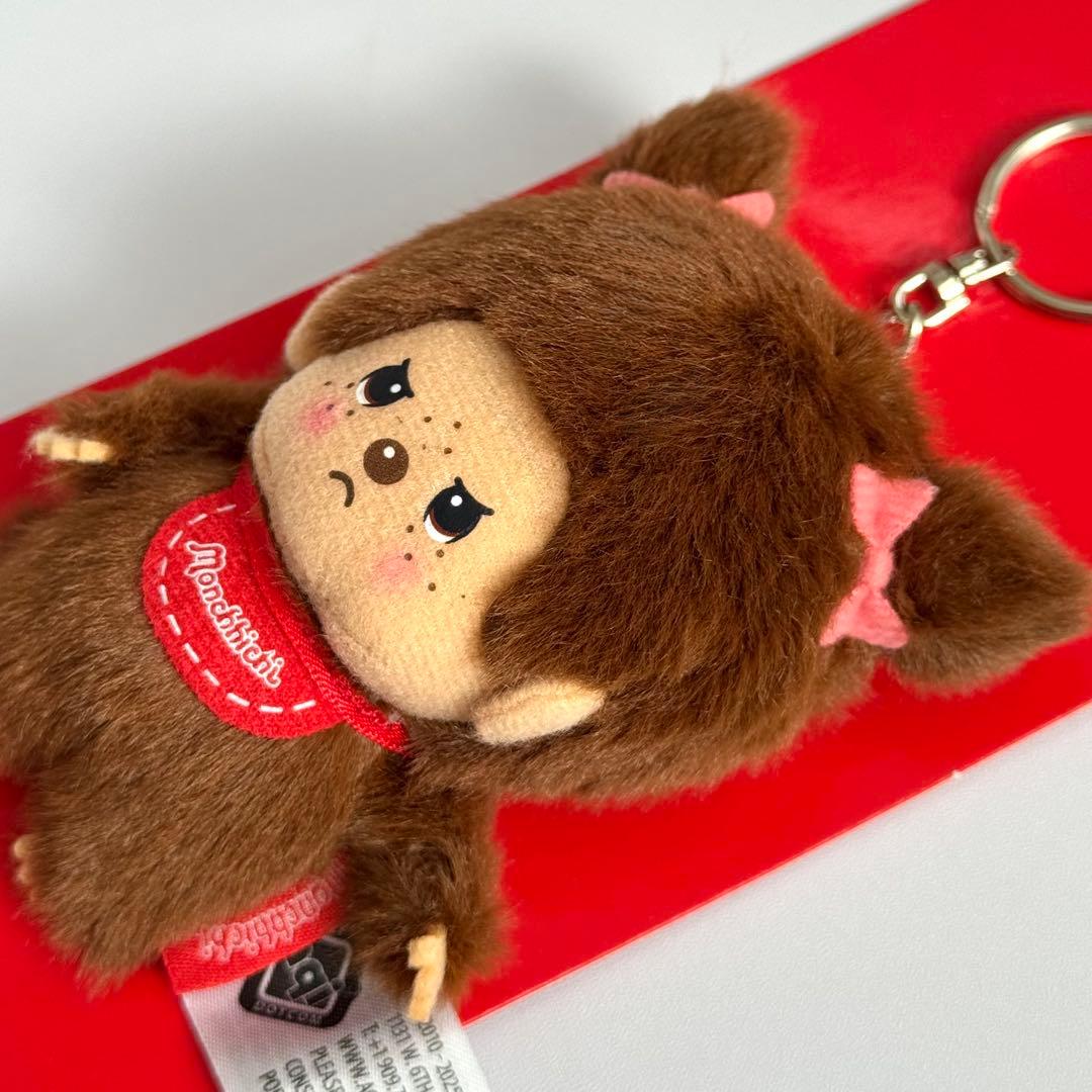 【希少】新品 モンチッチ 女の子 キーホルダー 怒り顔タイプ