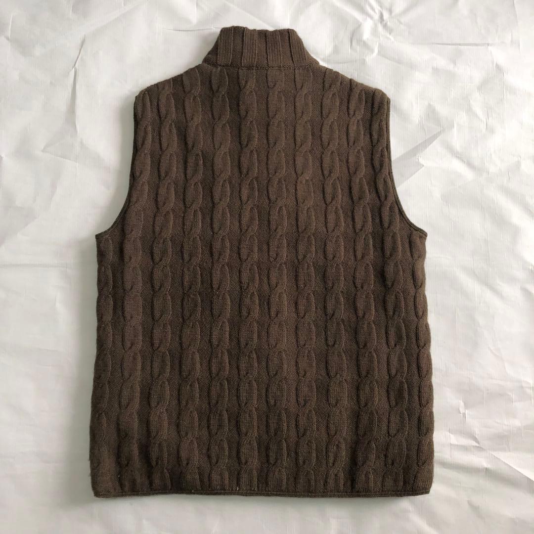 99AW PRADA プラダ ニット ダウンベスト ブラウン archive