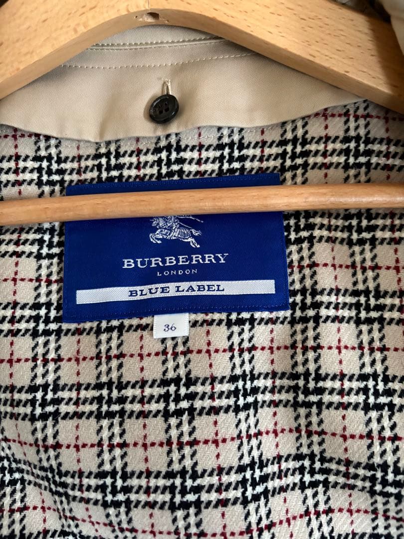 BURBERRY バーバリーブルーレーベル トレンチコート　ロング丈36
