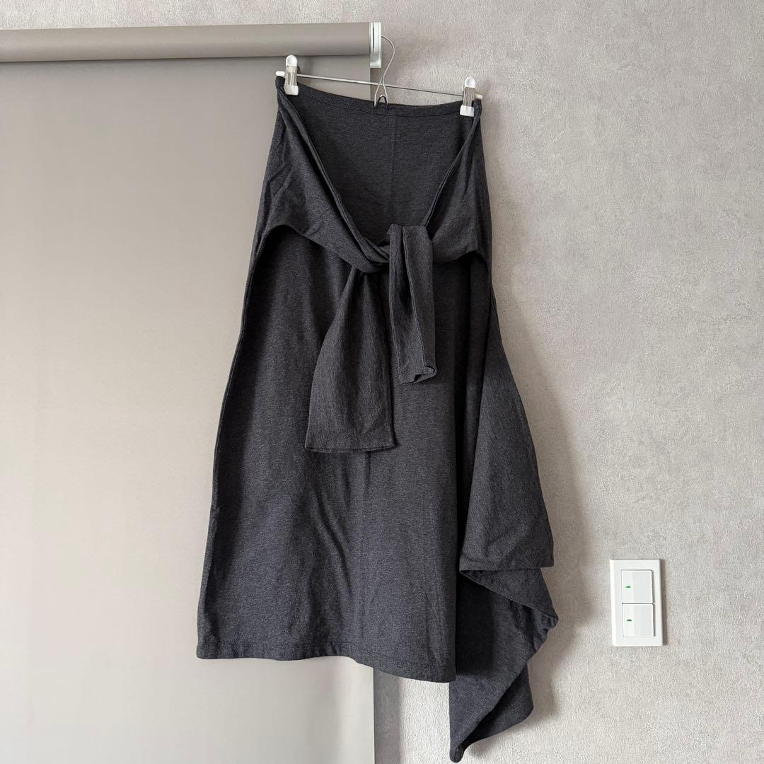 アワーレガシー SASH SKIRT アシンメトリースカート grey グレー