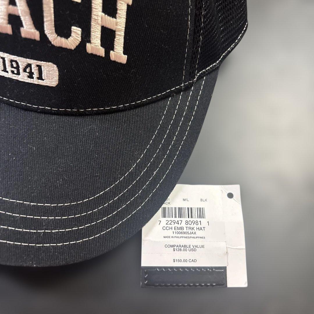 COACH ブラック キャップ M/L 1941