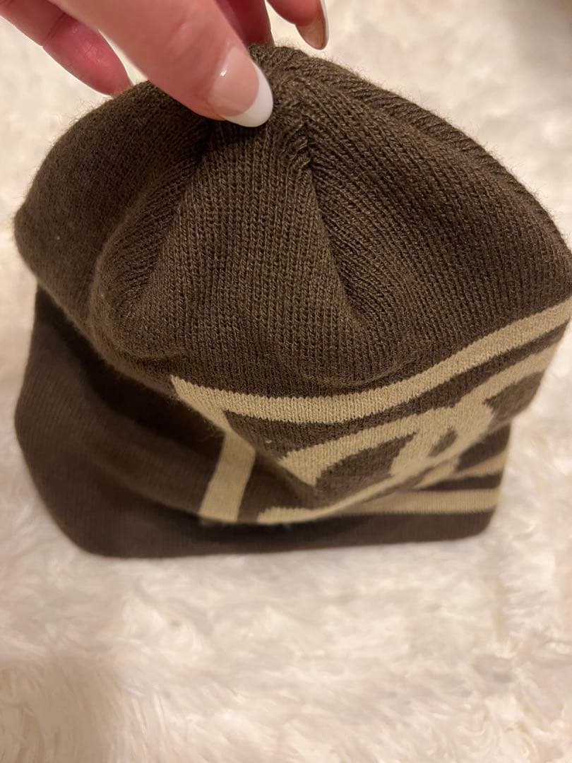STUSSY 23AW SS LINK SKULL CAP ブラウン BROWN